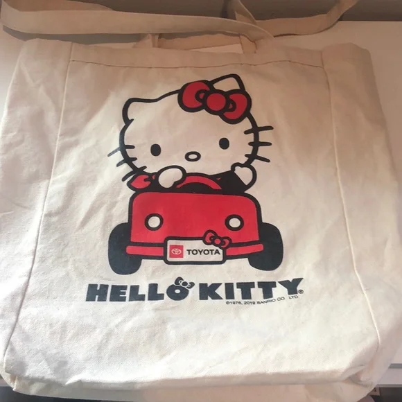 Hello Kitty X Toyota canvas tote bag - Picture 2 of 11